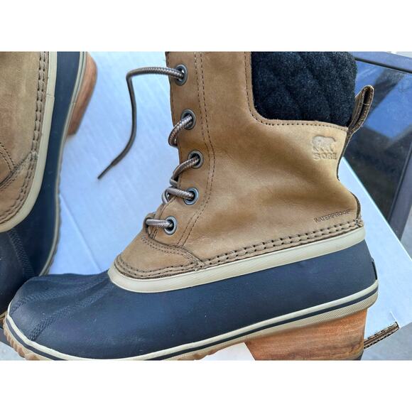 Sorel Slimpack II Lace Duck Boots US 11 Snow Hiking Winter Waterproof Traction - Picture 1 of 10